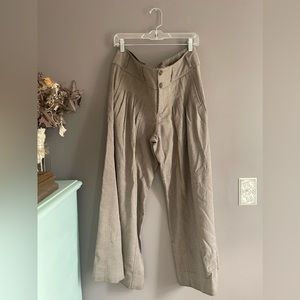 Anthropologie herringbone Wide Leg Pants